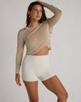 whisper sheer top