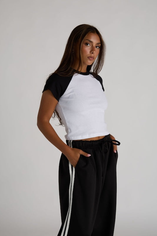 baseball baby tee