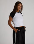 baseball baby tee