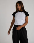 baseball baby tee