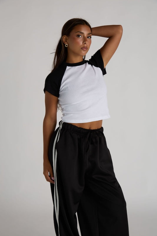 baseball baby tee