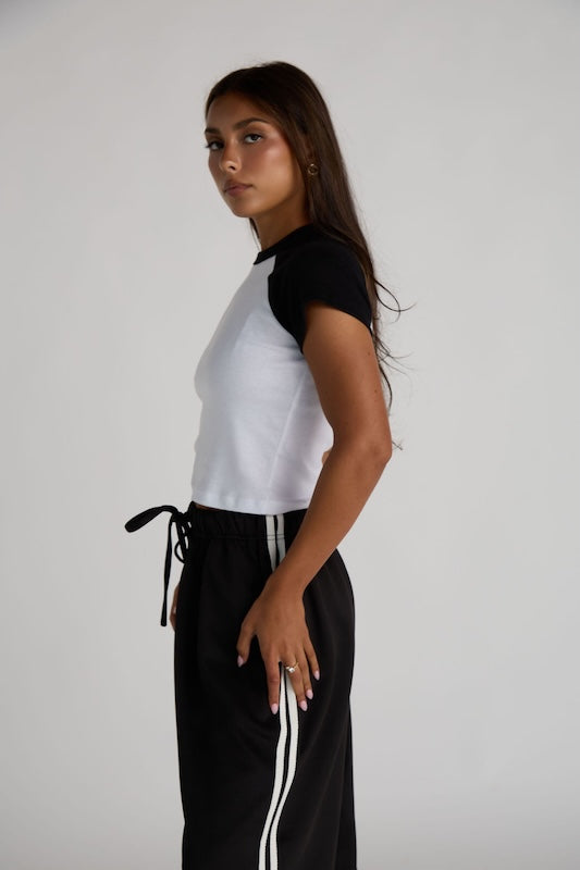 baseball baby tee
