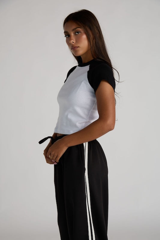 baseball baby tee
