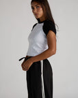 baseball baby tee