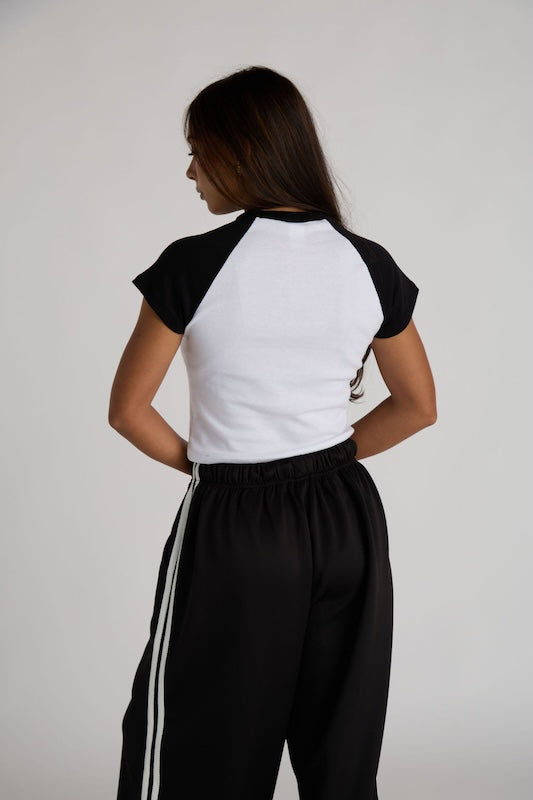 baseball baby tee