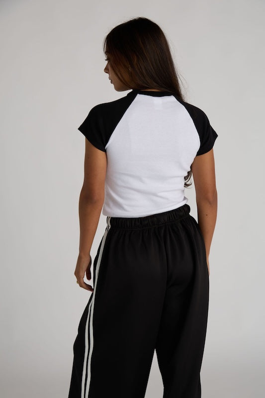 baseball baby tee