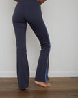 stripe hype flare leggings