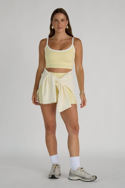 girls only contrast tank top