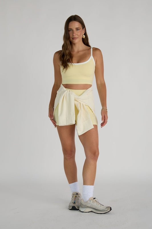 girls only contrast tank top