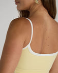girls only contrast tank top