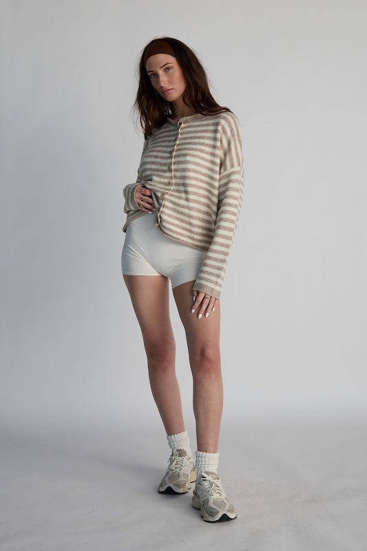 capsule striped cardigan