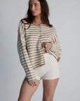 capsule striped cardigan