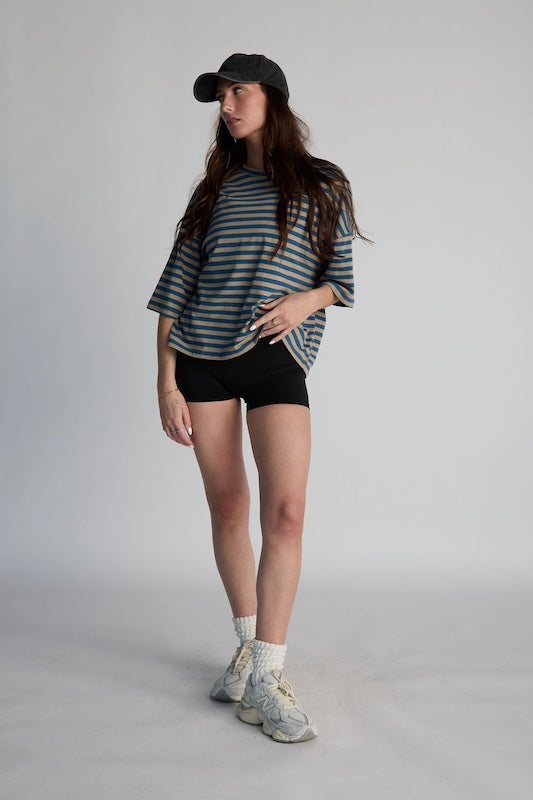 boyfriend striped tee