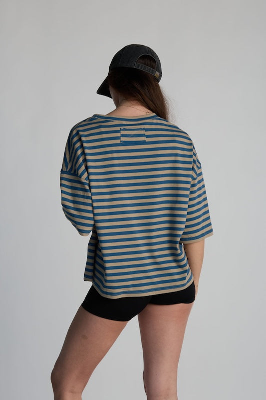 boyfriend striped tee