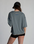 boyfriend striped tee