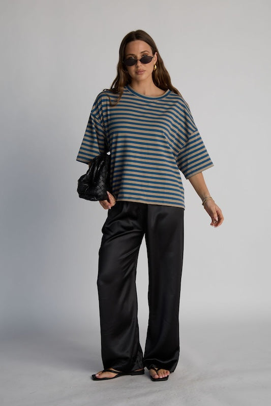 boyfriend striped tee