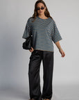 boyfriend striped tee
