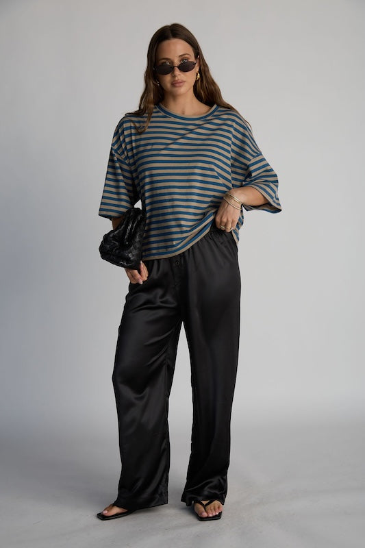 boyfriend striped tee
