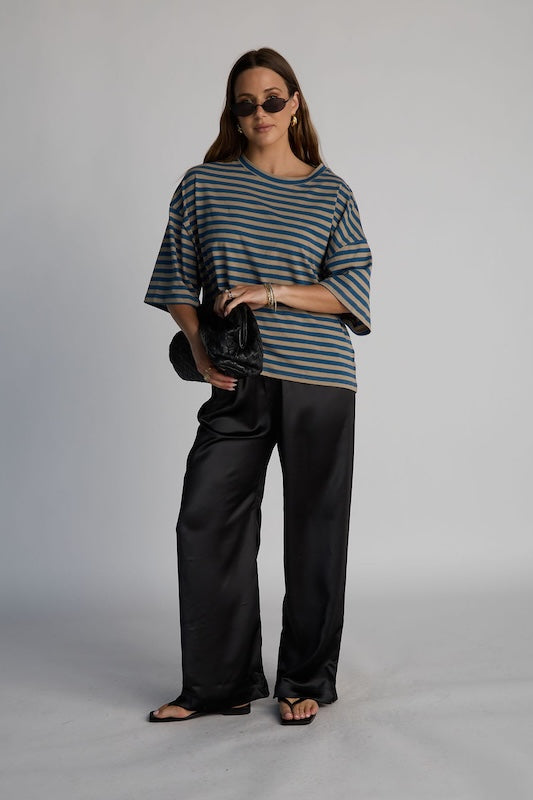 boyfriend striped tee