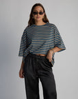 boyfriend striped tee