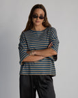 boyfriend striped tee