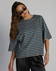 boyfriend striped tee