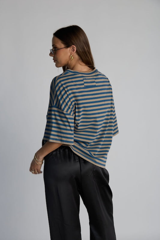 boyfriend striped tee