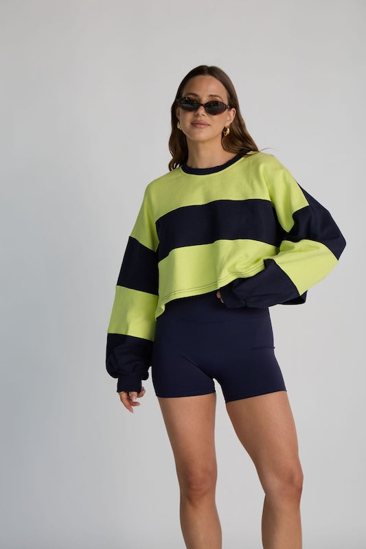 rugby cropped pullover