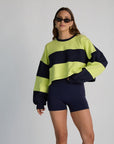 rugby cropped pullover