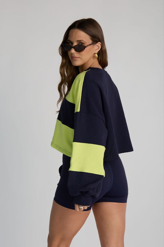rugby cropped pullover
