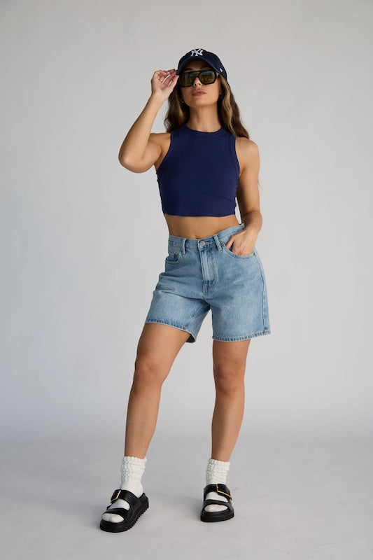 classic racer crop top