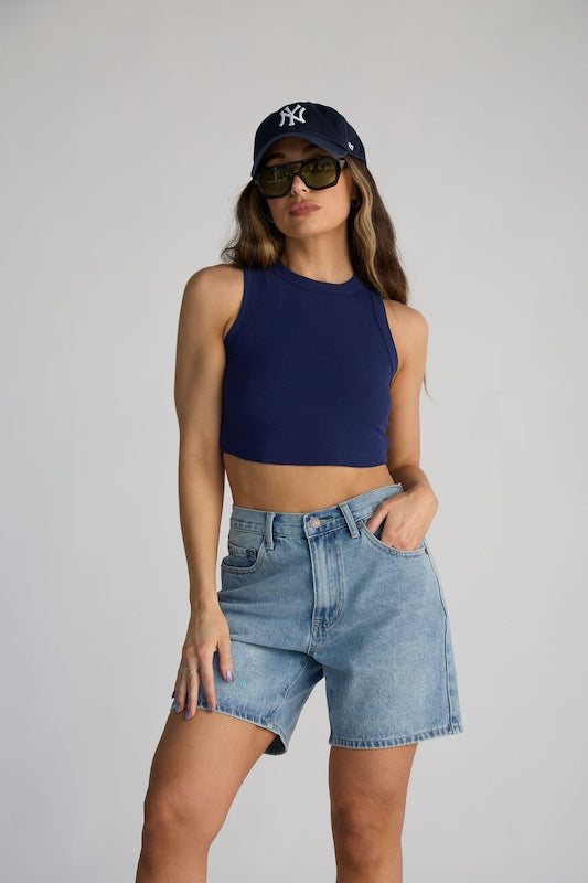 classic racer crop top