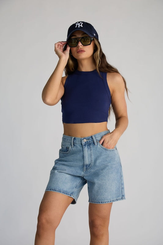 classic racer crop top