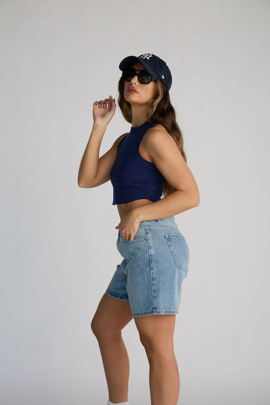 classic racer crop top