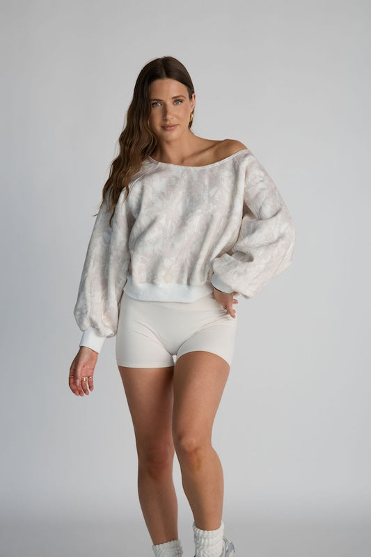 lowkey off-shoulder sweatshirt