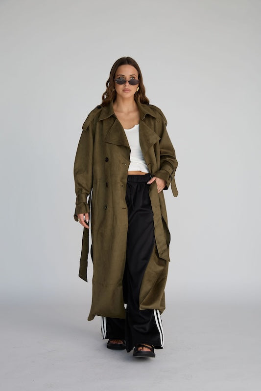 that girl trench coat