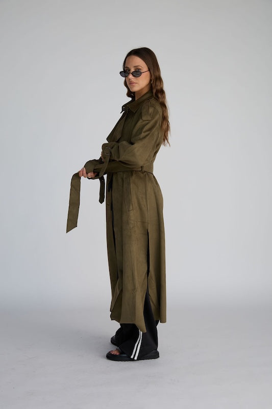 that girl trench coat
