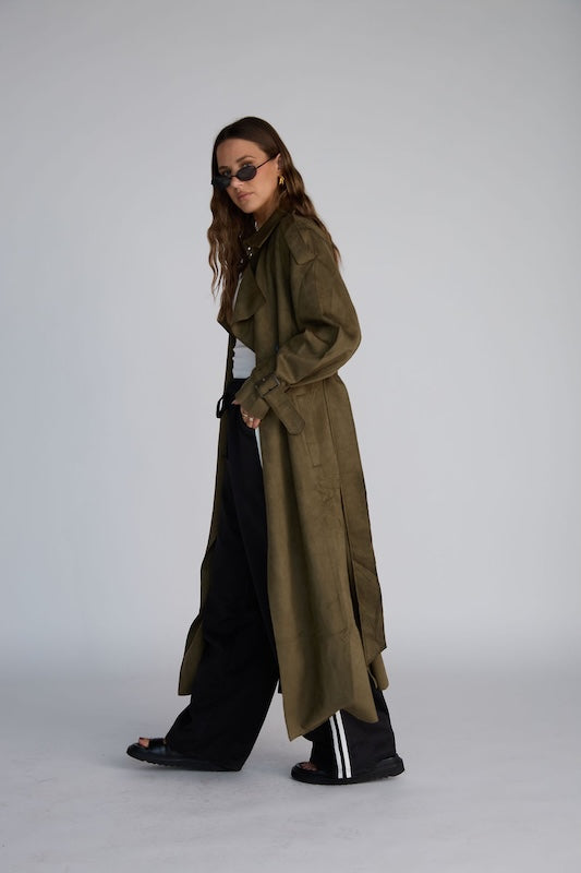 that girl trench coat