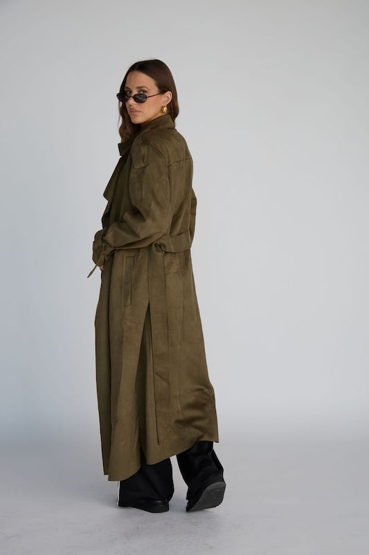 that girl trench coat
