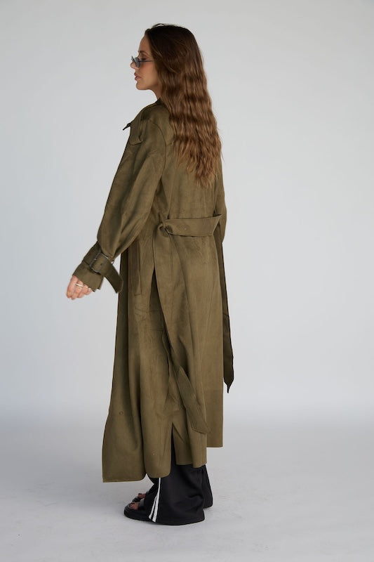 that girl trench coat