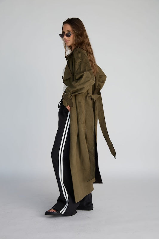 that girl trench coat