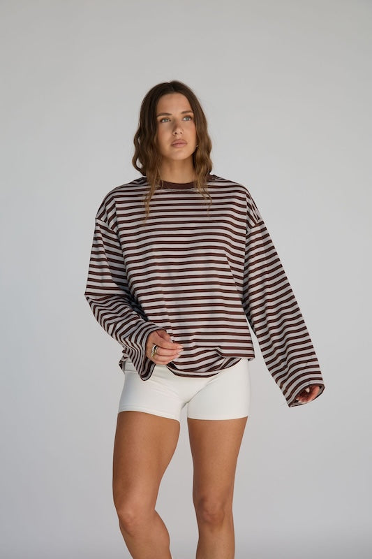 elley striped top