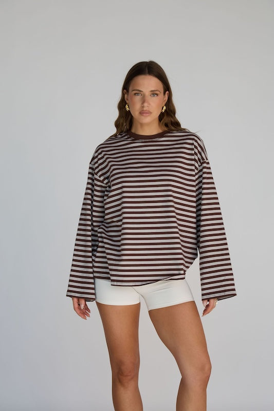 elley striped top