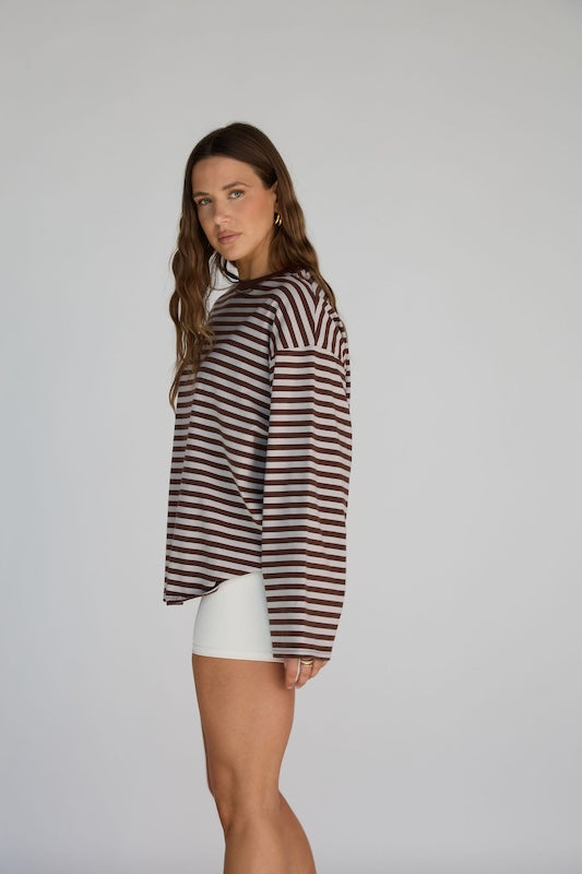elley striped top