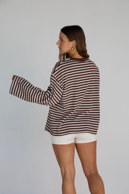 elley striped top