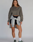 off-duty crop sweatshirt *pre-order*
