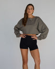off-duty crop sweatshirt *pre-order*