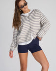 capsule striped cardigan