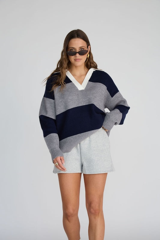 collegiate polo sweater
