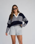 collegiate polo sweater